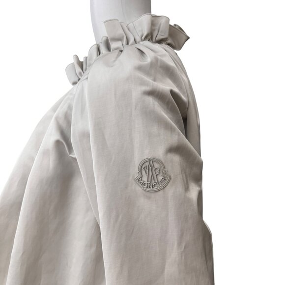 $3800 NWD Moncler Ivory Beaded Embellished Floral Full Zip Jacket size 1/S/M - Picture 10 of 15